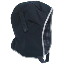 L.Brador Hjelmlue – Flanellforet, Dekker Nakke, Svart, Størrelser 55–60, SSK-313