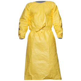 DuPont Tychem Frakk – God Beskyttelse Mot Kjemikalier (Gul, 25 Stykk, Størrelser: S, M, L, 2XL), SSK-529