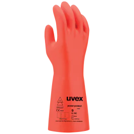 Uvex Power Protect V1000 – Elektrisk Spenningsbeskyttelse, Oransje, 1 Par, Størrelser 8–11, SSK-989