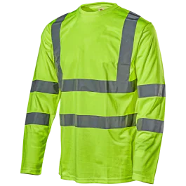 L.Brador Langermet T-skjorte – Høy Synlighet (Gul/Oransje, størrelse S–3XL), SSK-023