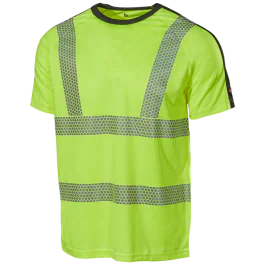 L.Brador T-skjorte – God Ventilasjon, Fukttransport (Farger: Gul/Svart, Oransje/Svart | Størrelser: XS–5XL), SSK-014