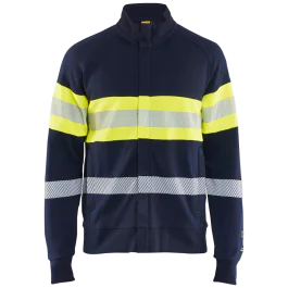 Blåkläder Flammehemmende Genser – Ergonomisk Komfort (Marine/Gul, Størrelser XS-4XL), 1 Stykk, SSK-B019