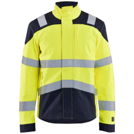 Blåkläder Industrijakke – Flammehemmende, Vannavvisende, Høy synlighet, 1 Stykk, SSK-B008