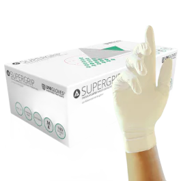 Unigloves Supergrip Latex Hansker – Kjemikaliebeskyttelse, komfortabel passform, 1000 Stykk, SUG-GM002X