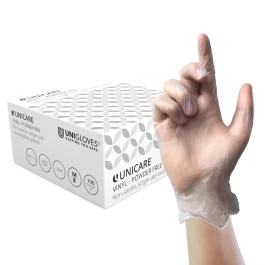 Unigloves Unicare Vinyl Hansker – Medisinsk Kvalitet, 1000 Stykk, SUG-GS006X-13X
