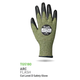 Traffi Cut D Neoprene Arc Flash Hansker – Flammehemmende Høy Beskyttelse, 10 Par, STR-TG5180