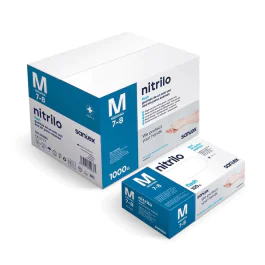 Santex GD21B Ambidextrous engangs nitrilhansker, blå, 1000 stykker, SST-GD21B