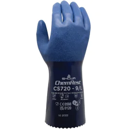 Showa CS720 Nitril Grip Hanske – Kjemikaliebestandig, Høy Slitestyrke, 1 Par, SSS-1180