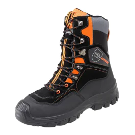 Lupriflex Sportiv Jeger Svart/Oransje Vanntett Motorsagstøvler, 1 Par, SLF-3-630