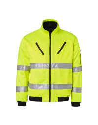 Top Swede 5016 Jakke, Unisex, Fluorescerende Gul og Oransje, Størrelser XS-3XL, SBG-1000926