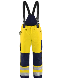 Blåkläder Vinterbukse – Høy Synlighet, Varmfôret ( 811461243, Gul/Marine, 1 Stykk, størrelse-D84 )