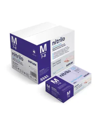 Santex GD20P pulverfri engangs nitrilhansker, lilla, 1000 stykker, SST-GD20P