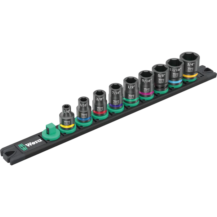 Wera Impaktor Skrutrekker og Socket Rail Sett, 1 Boks, SWE-466