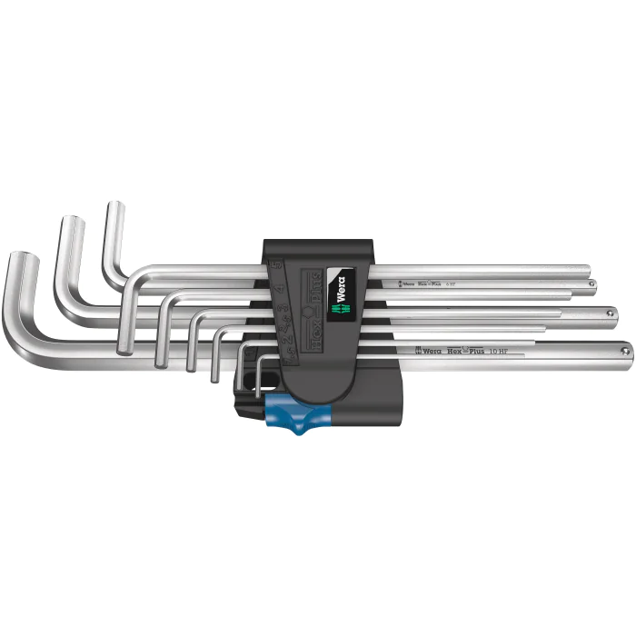 Wera Hex-Plus L-nøkkelsett – Høy Slitestyrke, 1 Boks, SWE-456