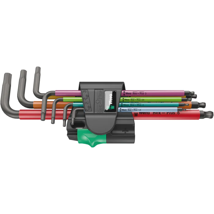 Wera L-nøkkelsett med Høy Slitestyrke og Korrosjonsbeskyttelse, 1 Boks, SWE-455