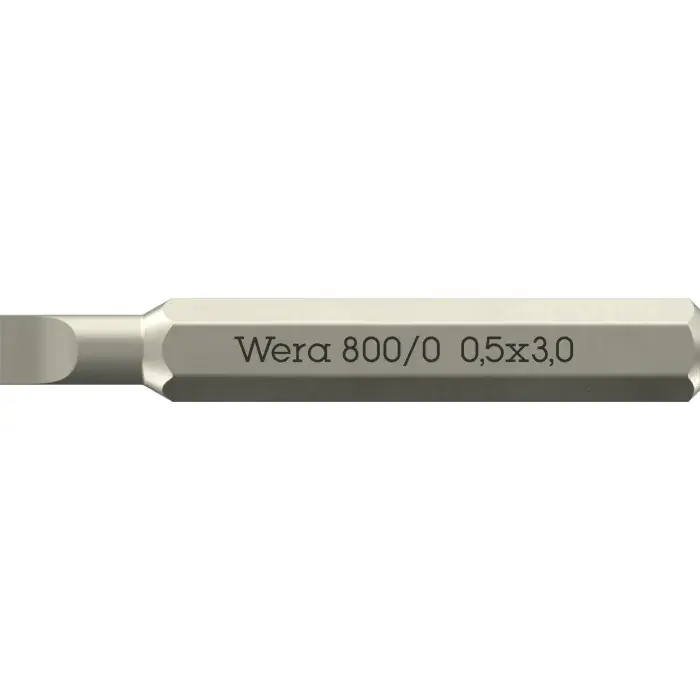 Wera Micro Bits for Slotted Screws – Tough, Universal Use, 10 Stykk, SWE-185