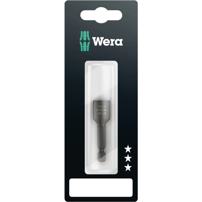 Wera Nutsettere – Magnetisk og Sterk Permanent Magnet, 3 Stykk, SWE-356