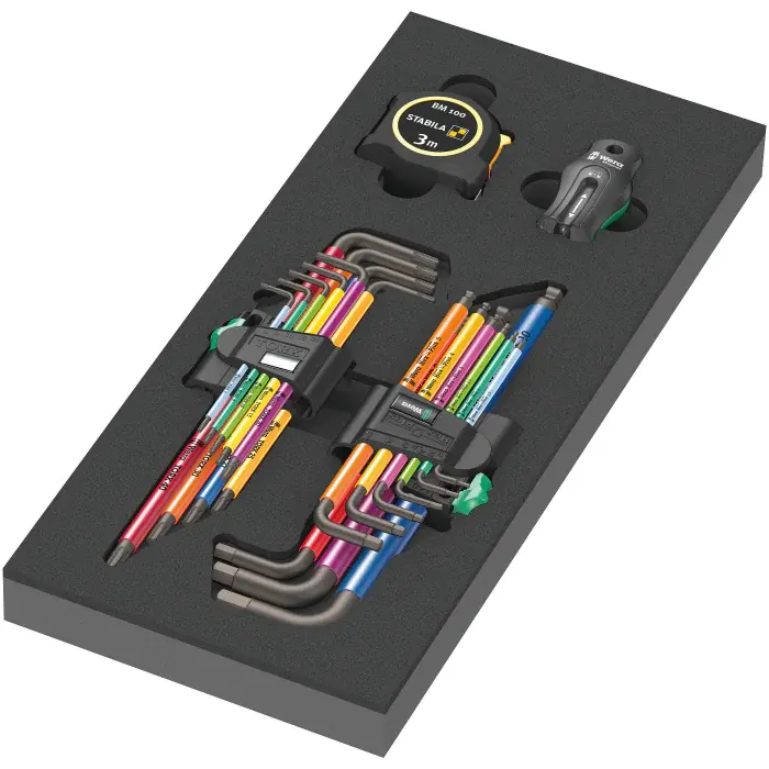 Wera L-nyckelsats med Skuminnsats – Høy Kvalitet  ( 05150140001, 1 Boks )