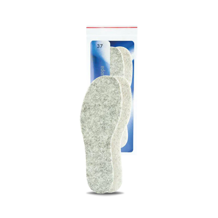 Bastad Gruppen Filtsula Innersåle Unisex Lys Grå, Størrelse 35-48, SBG-1000269