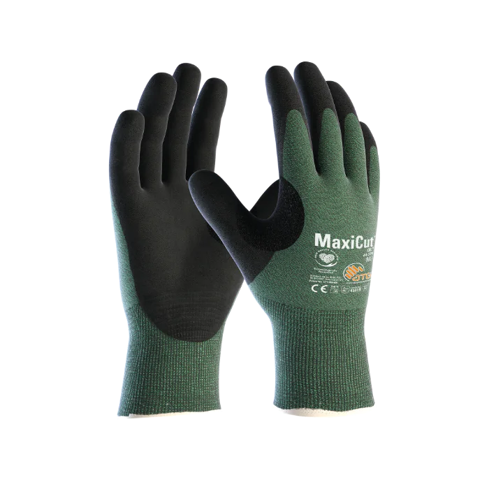 ATG MaxiCut Oil 3B hansker, unisex, grønn, 12 par, størrelse 6-11, SBG-1000306