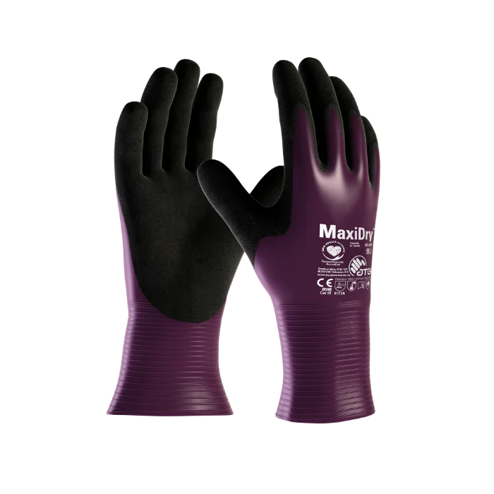 ATG MaxiDry førerhansker unisex plomme 12 par størrelse 6-11, SBG-1000312
