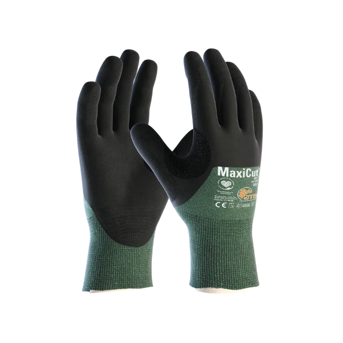 ATG MaxiCut Oil 3B 3/4 hansker, unisex, mørkegrønn, størrelse 7-11, 12 par, SBG-1000320