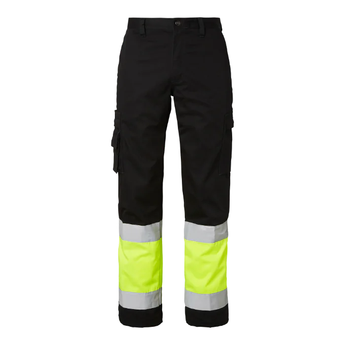 Top Swede 2070 Bukser, Herre, Svart/Navy/Fluorescerende Gul, Størrelse C46-C156, D96-D120, SBG-1000824