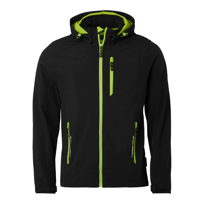 Top Swede 351 Softshell Jakke, Herre, Svart/Navy, Størrelse XS-3XL, SBG-1000891