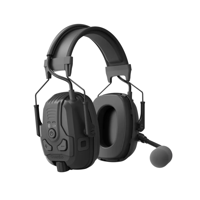 Guardio Hørselsvern – 120h Batteritid(1001645, Svart, 0, 1 stk freebirds, lader, pannebånd, hjelmadapter og oppbevaringsveske, størrelse-Gratis størrelse)