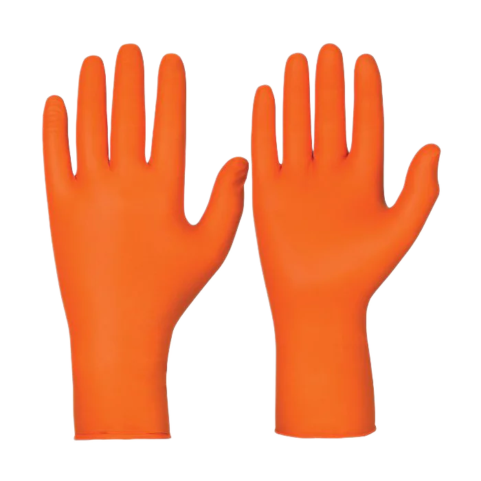 Granberg Kjemikaliebestandige Hansker – Høy slitestyrke, oransje (S-2XL), 100 Stykk, SGR-114-940