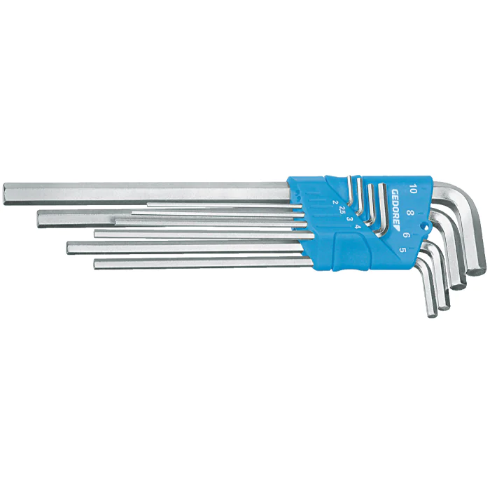 Gedore Blue Line, H 42 EL-88, 8-stk. Langt sekskantnøkkelsett, 1 sett, SGD-1505416