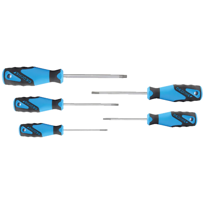 Gedore Blue Line, 2163 TXB-05, 5-stk 3C-skrutrekkersett, Torx T10-T30, 1 sett, SGD-1616617