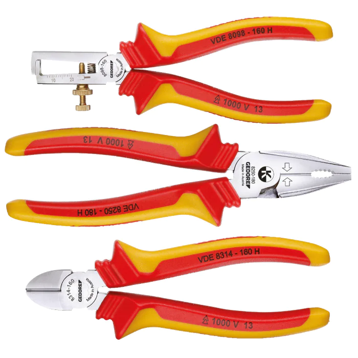 Gedore Blue Line, 1102-004 VDE, 3-stk VDE tangsett L-Boxx Mini, 1 sett, SGD-1708244