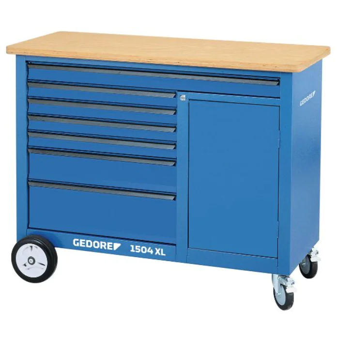 Gedore Blue Line Mobil arbeidsbenk 1,25 m bred med skuffer, SGD-334