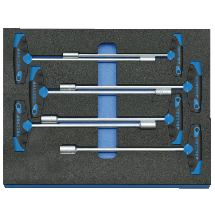 Gedore Blue Line, 2005 CT2-2133 T, 7-stk mutterdriversett i CT-modul, 1 sett, SGD-2016532