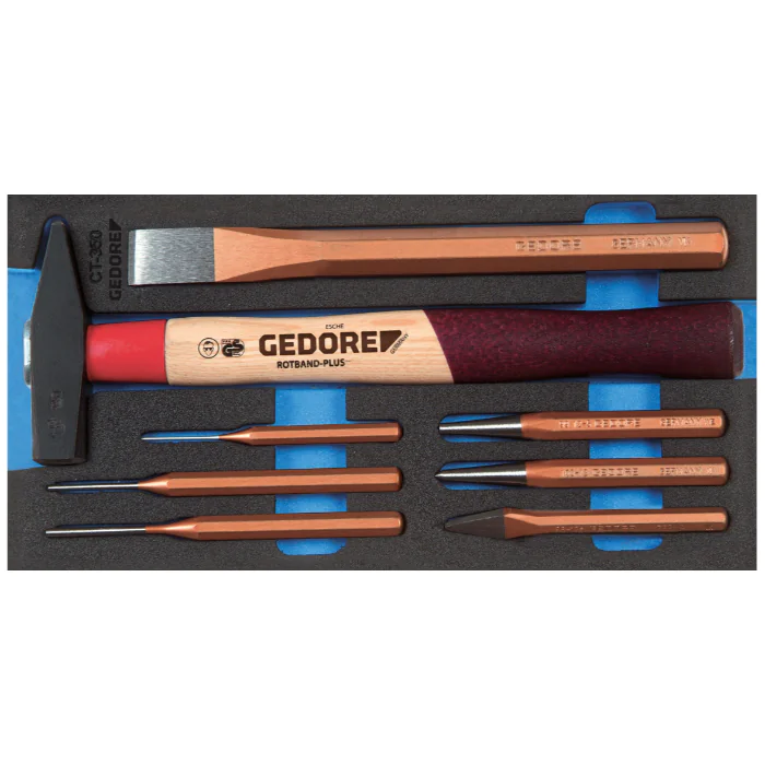 Gedore Blue Line, 1500 CT1-350, Check-Tool-innsats med sortiment, 1 sett, SGD-2309041