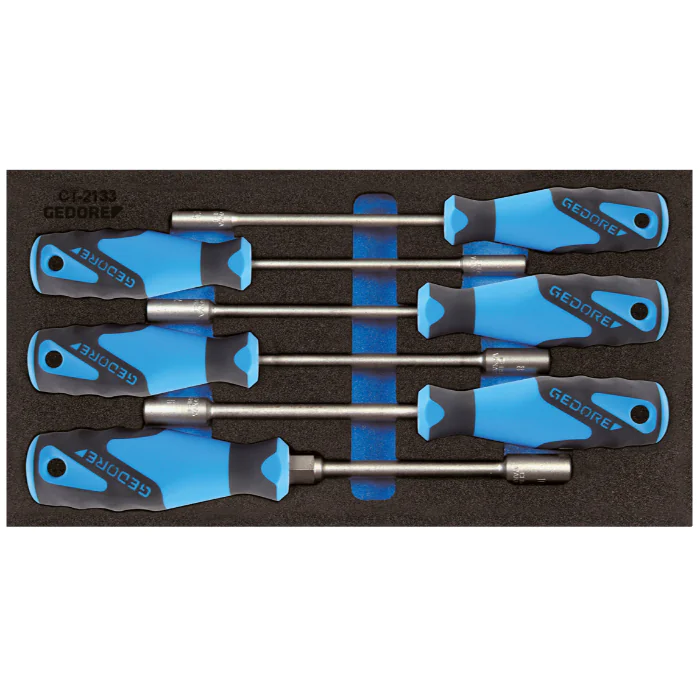 Gedore Blue Line, 1500 CT1-2133, 6-stk Check-Tool-innsats med sortiment, 1 sett, SGD-2309122