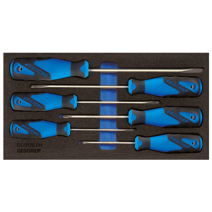 Gedore Blue Line, 1500 CT1-2150 PH, 6-stk Check-Tool-innsats med sortiment, 1 sett, SGD-2309130