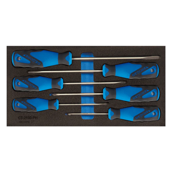 Gedore Blue Line, 1500 CT1-2150 PZ, 6-stk Check-Tool-innsats med sortiment, 1 sett, SGD-2309149