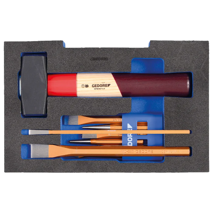 Gedore Blue Line, 1100 CT1-350, meiselsett i 1/2 L-Boxx 136-modul, 1 sett, SGD-2835932