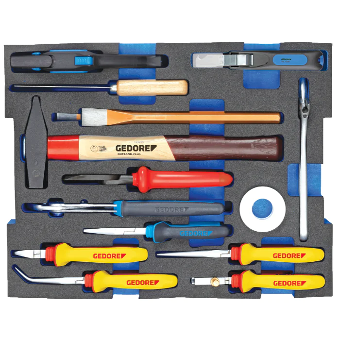 Gedore Blue Line, 1100 CT2-02, Elektrikersortiment i 2/2 l-Boxx 136 Modul, 1 sett, SGD-2936836