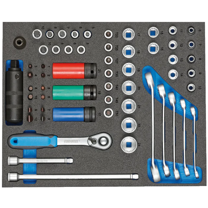 Gedore Blue Line, TS CT2-D30, Verktøysett i 2/4 Ct Verktøymodul, 1 sett, SGD-2957493