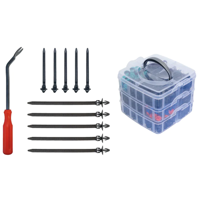 Gedore Automotive Befestigungsclip-Set 676-tlg mit Demontagehebel, 1 Eske, SGD-3300220