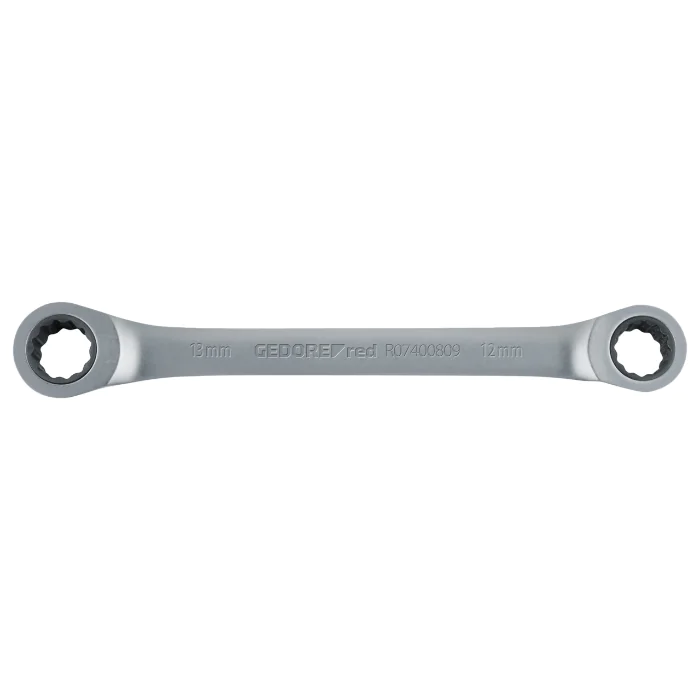 Gedore Red Line Dobbeltring skrallenøkkelsett, størrelser 8x9 mm til 17x19 mm, 1 Stykk, SGD-469
