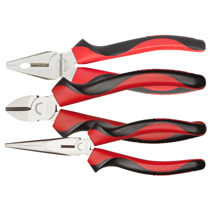 Gedore Red Line, R28002003, 3-stk tangsett 2C-håndtak, 1 sett, SGD-3301155