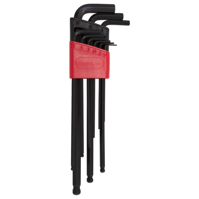Gedore Red Line, R36675009, 9-stk offset skrutrekker sekskantsett, 1,5-10 mm, 1 sett, SGD-3301335