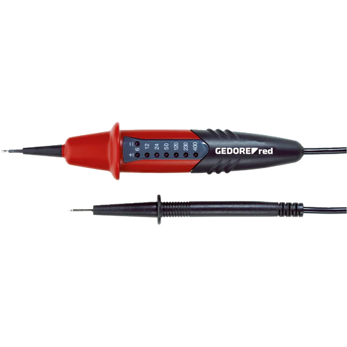 Gedore Red Line, R38120000, Spenningstester 2-polet 6-400V AC/Dc Ip65, 1 stk., SGD-3301418