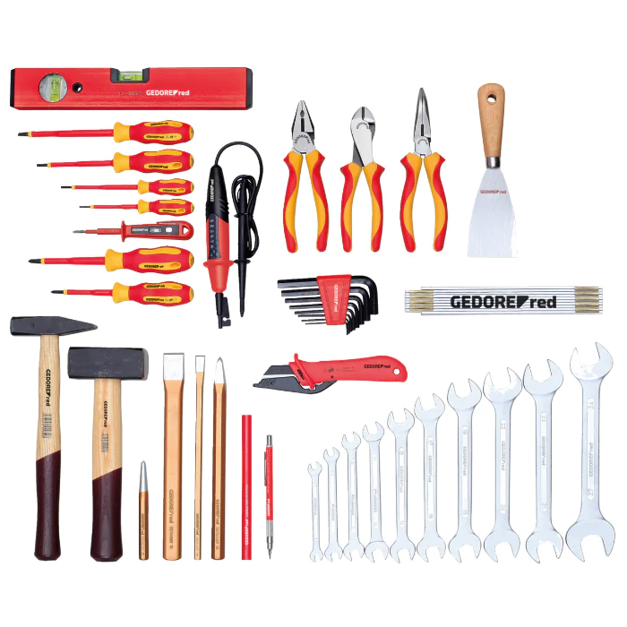 Gedore Red Line, R21000042, 42-stk elektroverktøysett løst, 1 sett, SGD-3301646