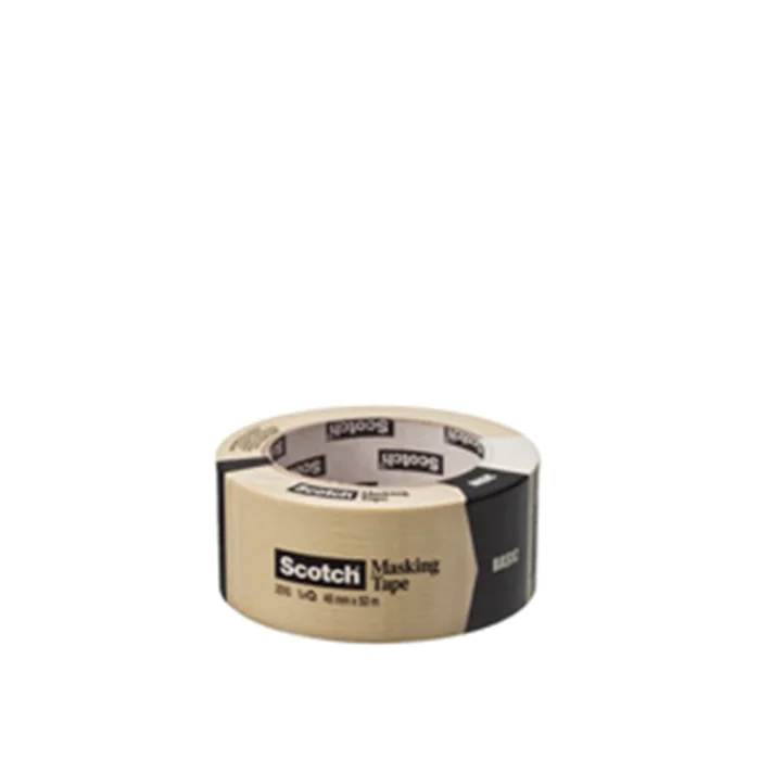 3M Maskeringstape – Kreppet, Enkel Maleribruk (3M201048, 1 Eske)