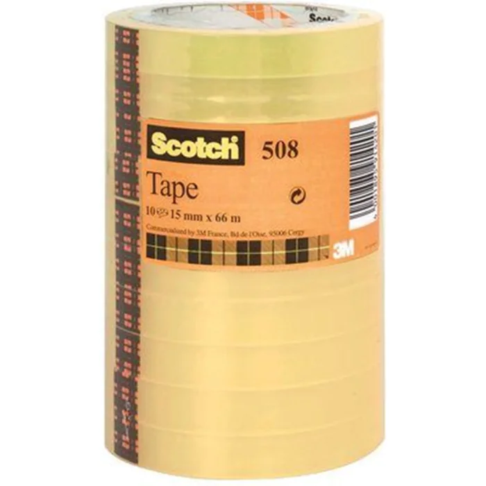 3M Scotch 508 Klar Tape - 15mm (Flere lengder), SDC-982